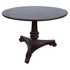 19th Century English Regency Mahogany Center Table
