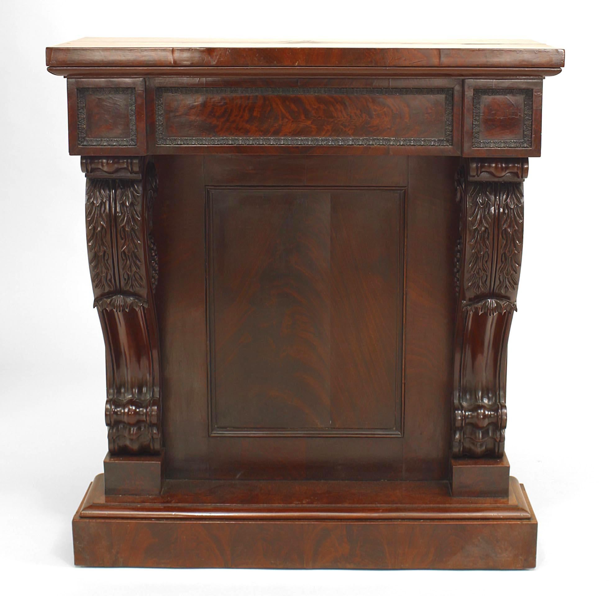 Regency Table console en acajou de style Régence anglaise en vente