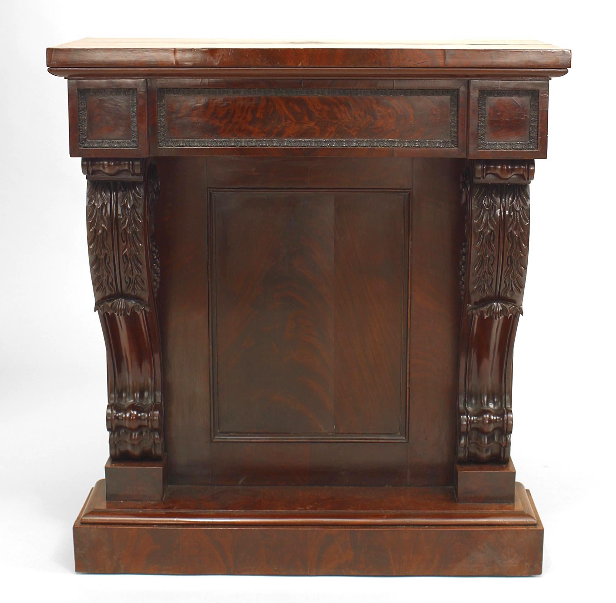 English Regency Mahogany Consone Table In Good Condition For Sale In Queens, NY