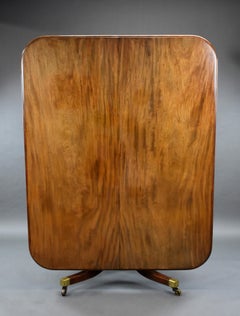 19th Century English Regency Mahogany Dining Table