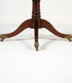 19th Century English Regency Mahogany Drum Table