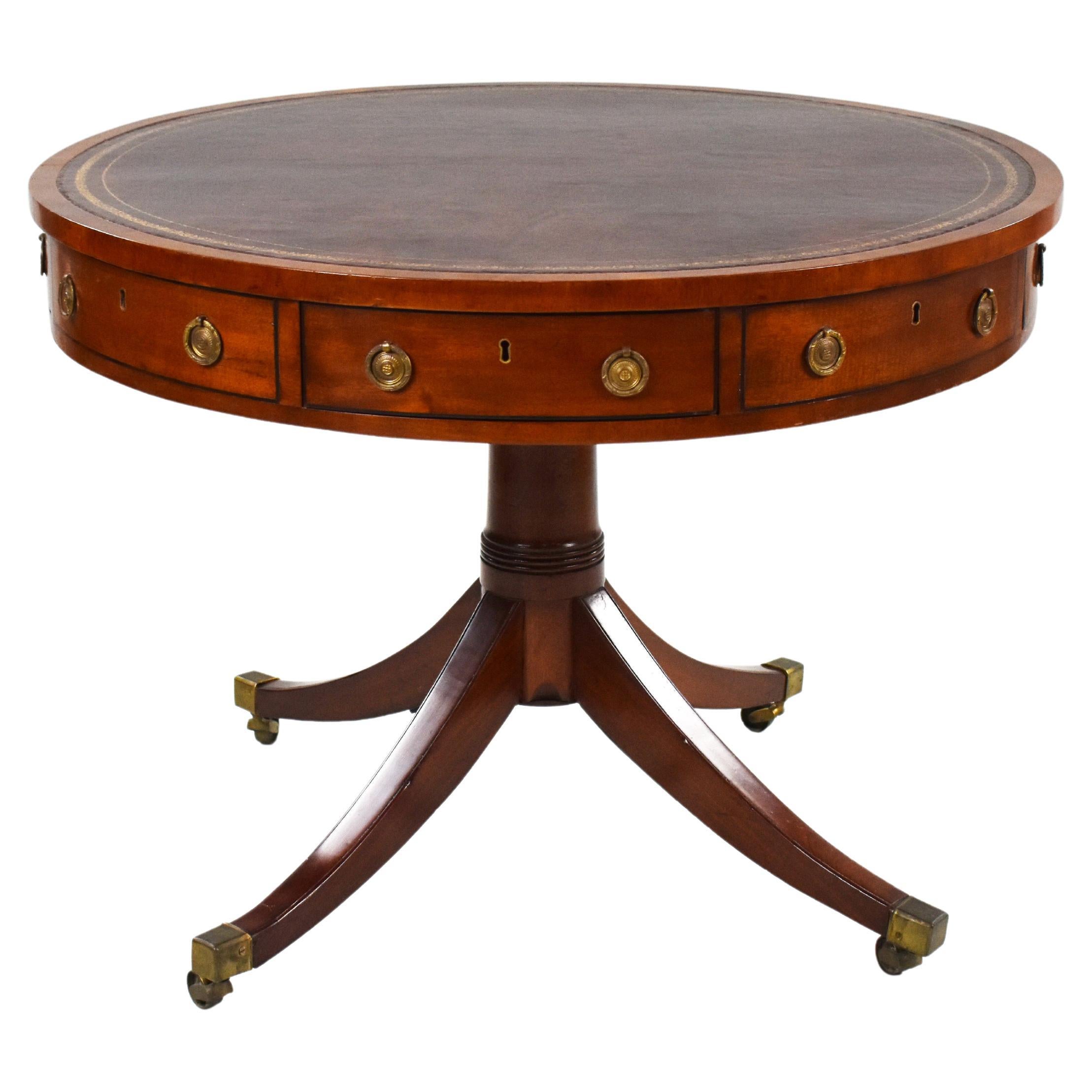 Victorian Mahogany Drum Table For Sale at 1stDibs
