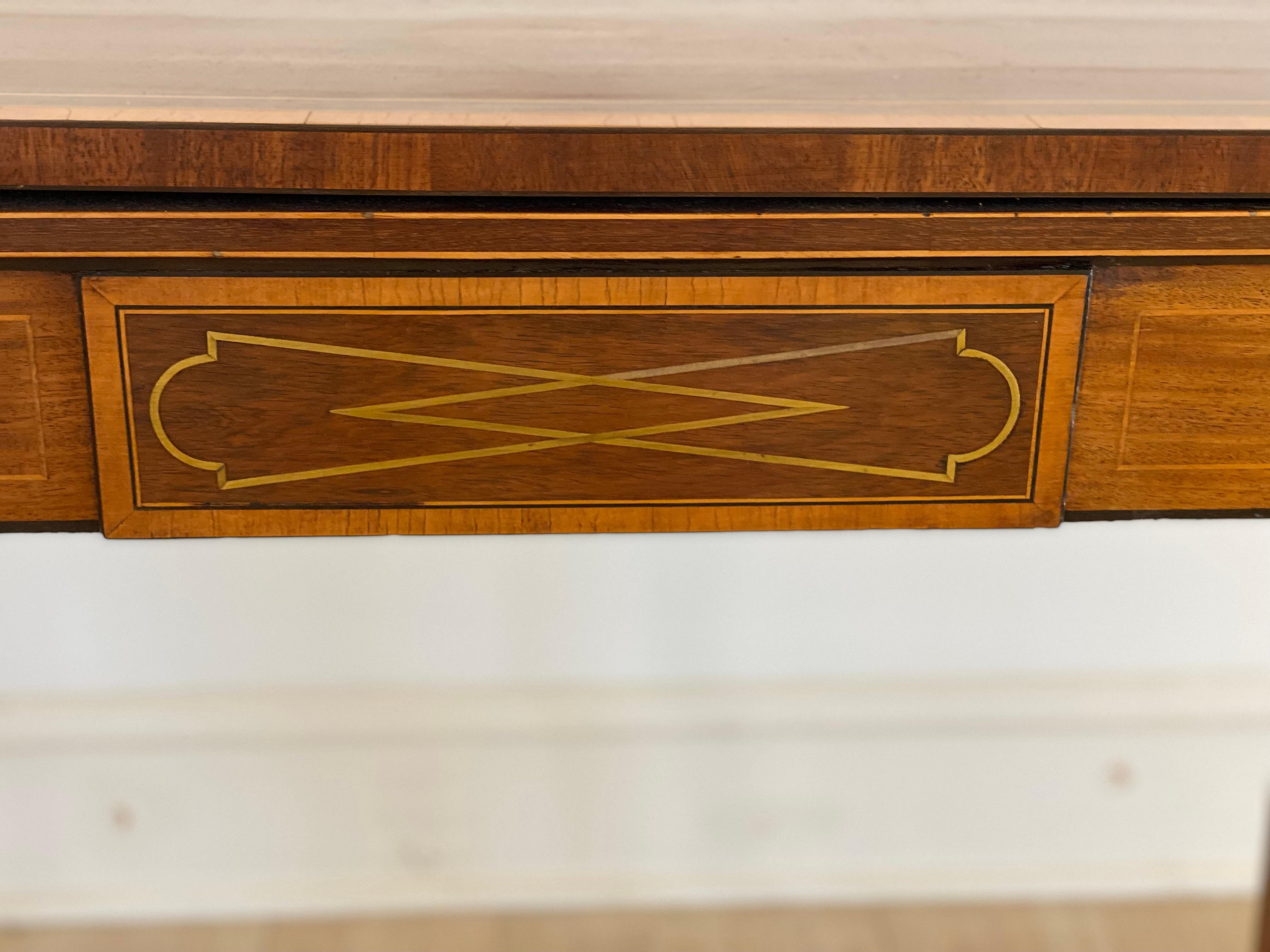 19th Century English Regency Mahogany Flip Top Games Table For Sale 2