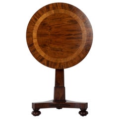 19th Century English Regency Mahogany Lamp Table
