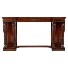 19th Century English Regency Mahogany Serving Table