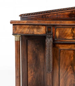 19th Century English Regency Mahogany Side Cabinet