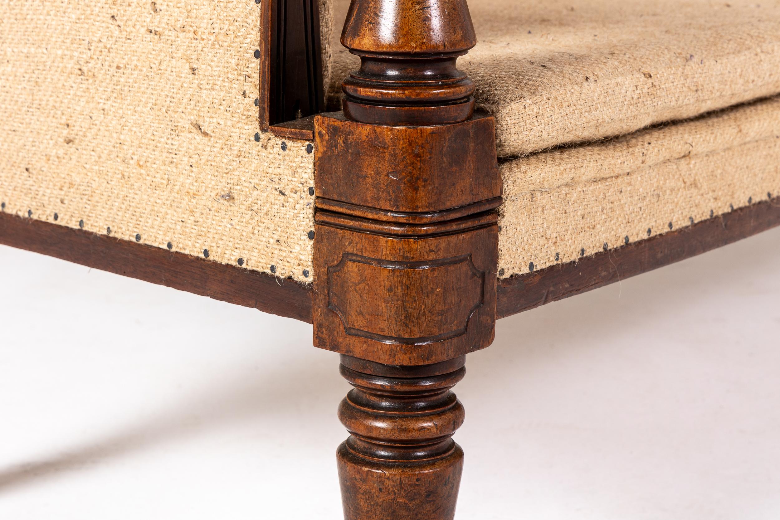 Englisches Regency-Mahagoni-Sofa aus dem 19. Jahrhundert 1