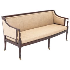 19th Century English Regency Mahogany Sofa