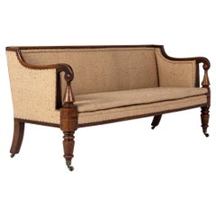 19th Century English Regency Mahogany Sofa
