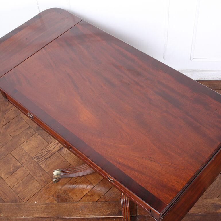 19th Century English Regency Mahogany Sofa Table Writing Table 2