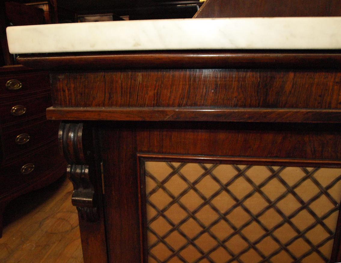 19th Century English Regency Marble-Top Console 2