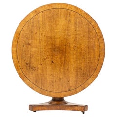 19th Century, English Regency Oak Centre Table