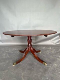 Table à déjeuner ovale en acajou, 19e siècle, époque Régence anglaise