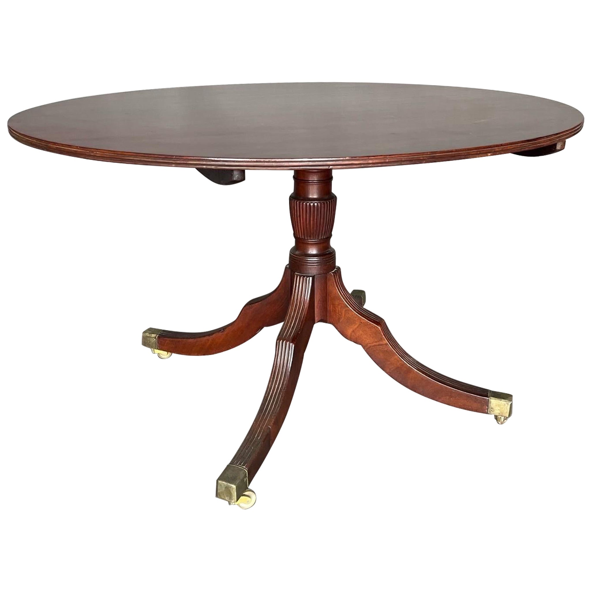 19. Jahrhundert Englischer Regency-Tisch aus Mahagoni, oval