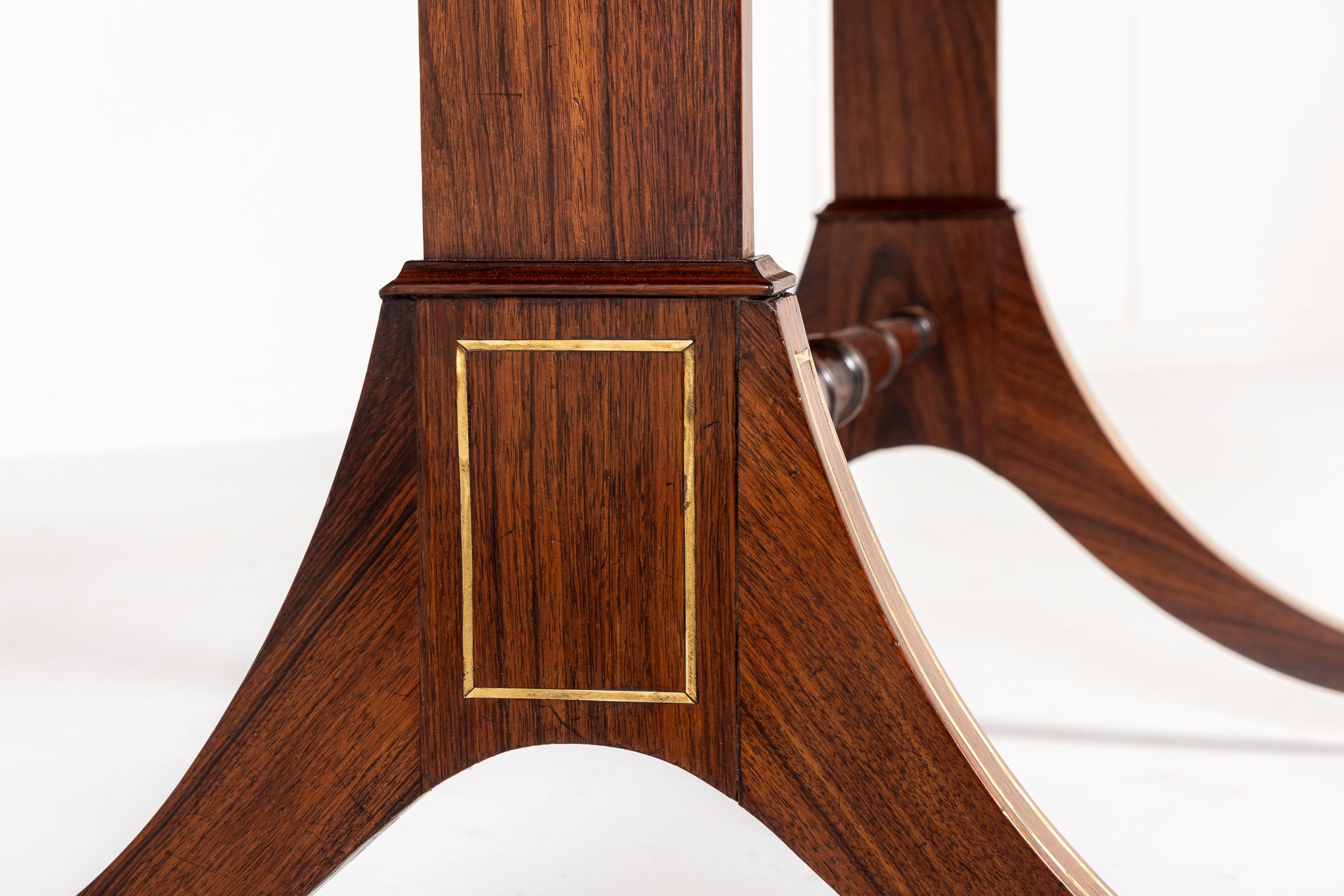 Mesa de Sofá de Palo de Rosa de la Época de la Regencia Inglesa del Siglo XIX en venta 4
