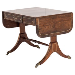 19th Century English Regency Period Rosewood Sofa Table