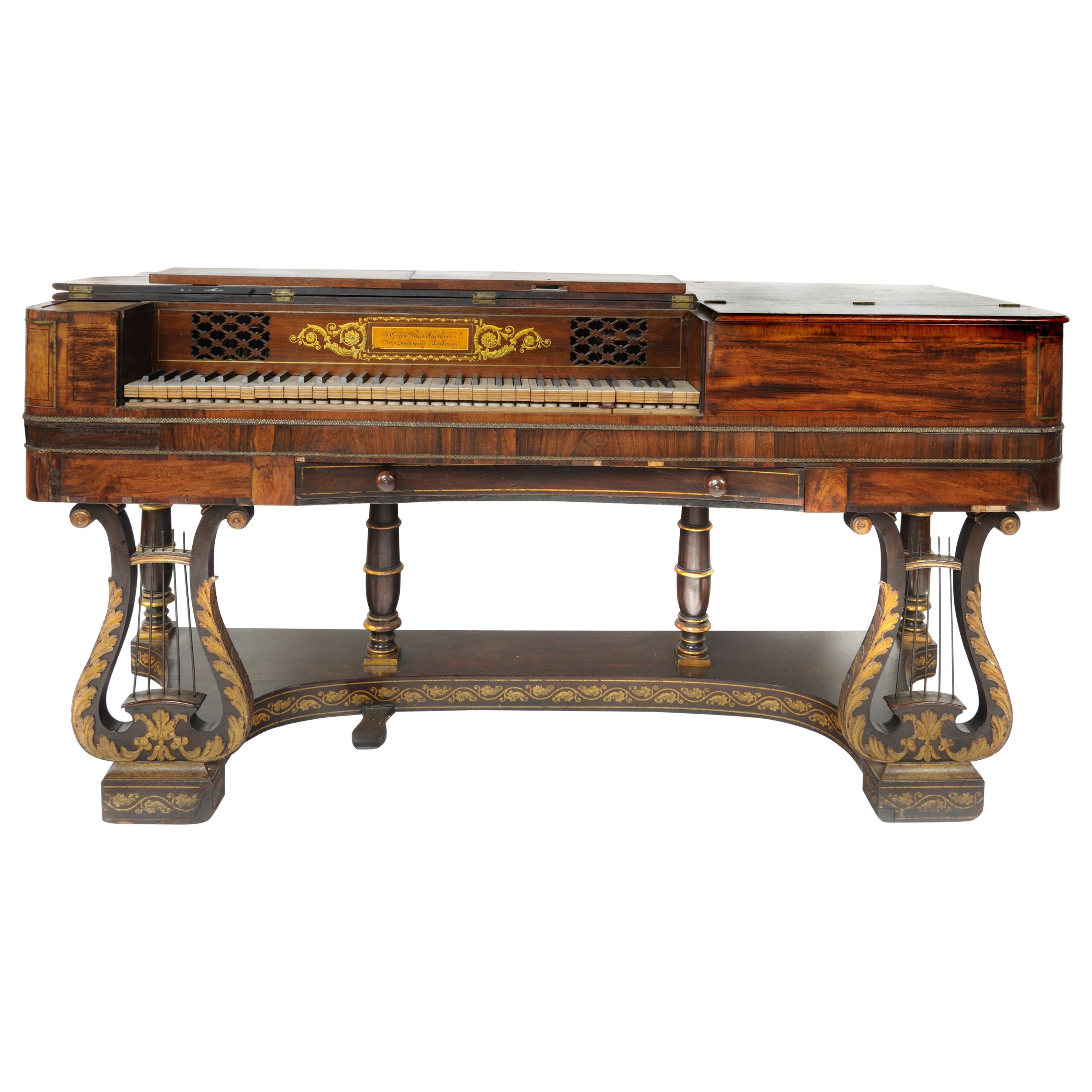 Piano-Forte anglais de style Régence du 19e siècle