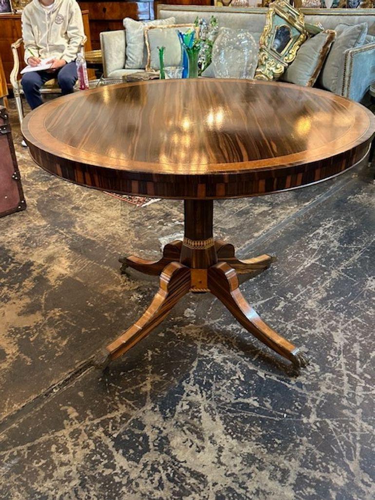19th Century English Regency Rosewood Center Table For Sale 1