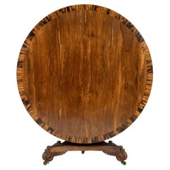 19th Century English Regency Rosewood Centre Table