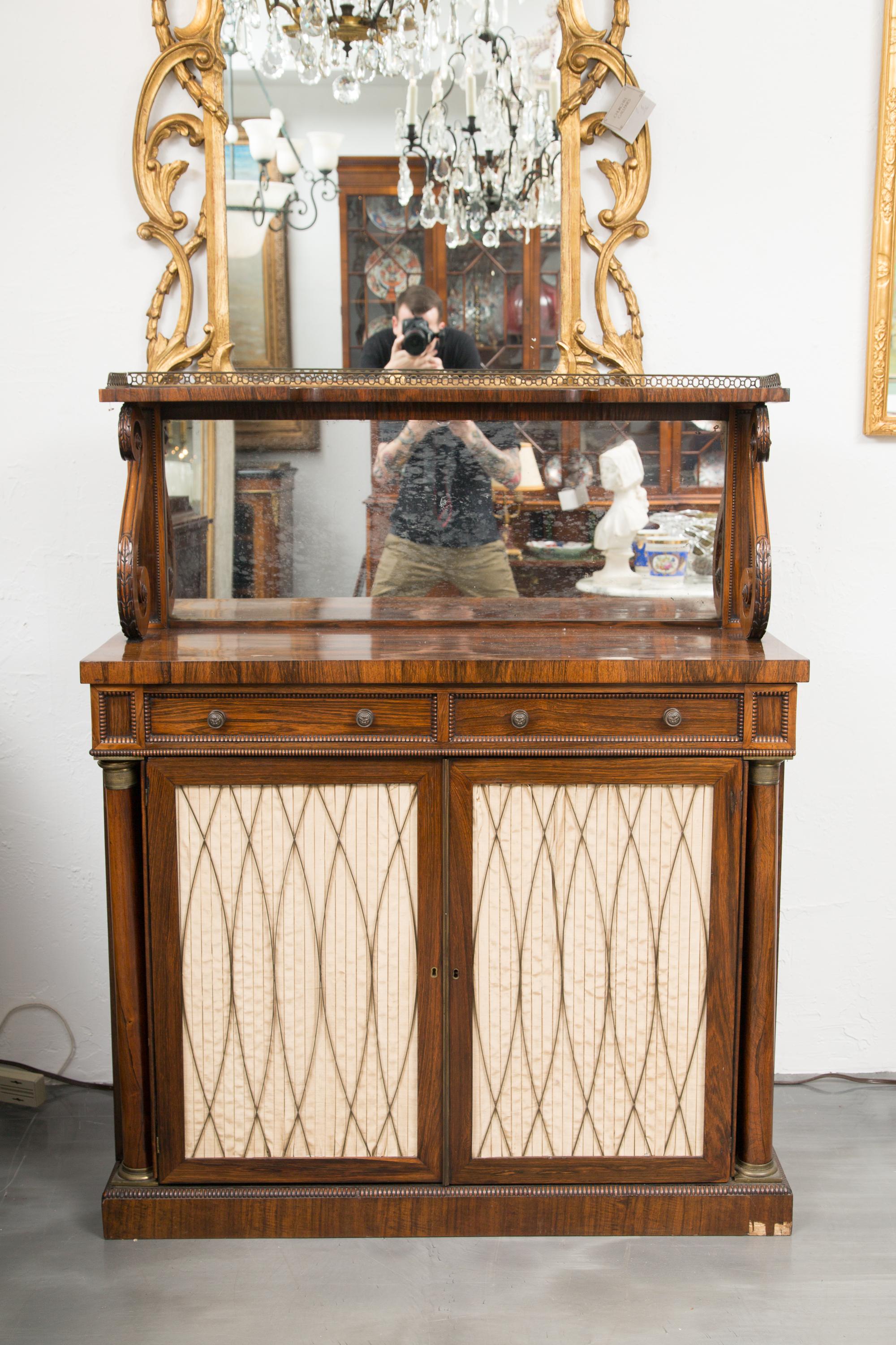 19th Century English Regency Rosewood Chiffonier 7