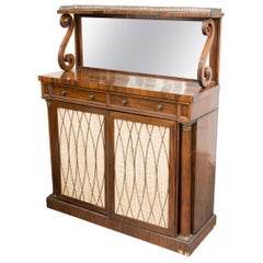 19th Century English Regency Rosewood Chiffonier