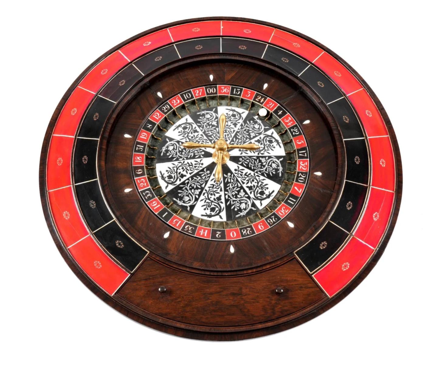 antique roulette table