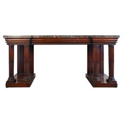 Used 19th Century English Regency Rosewood Serving Table Console