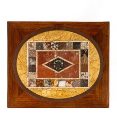 19th Century English Regency Rosewood Specimen Marble Top Table