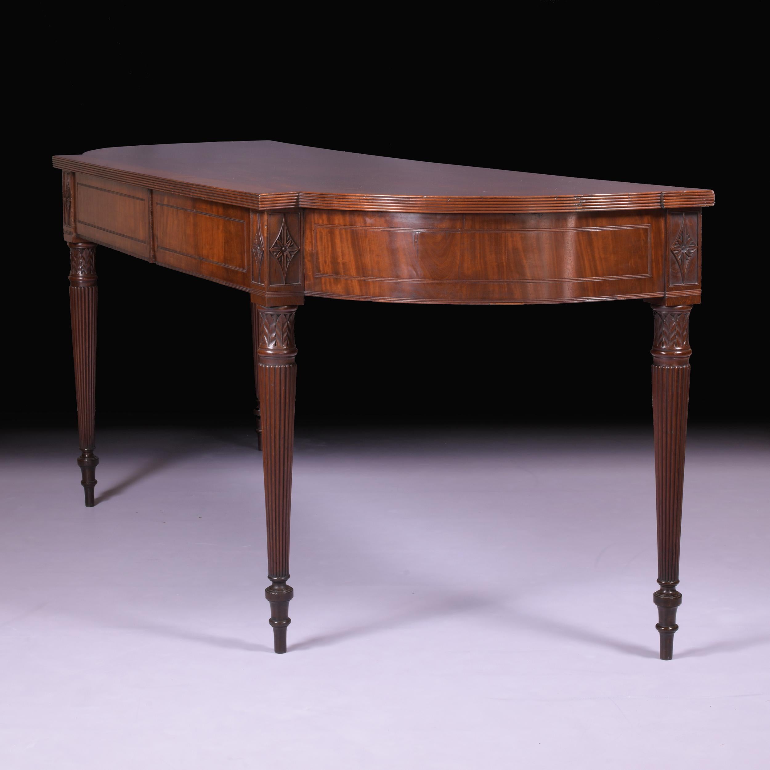 Mahogany 19th Century English Regency Serving / Console Table Attributed to Gillows