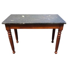 19th Century English Regency Slate Top Mahogany Mixing Table