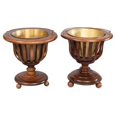 19th Century English Regency Style Mahogany Jardinieres Planters