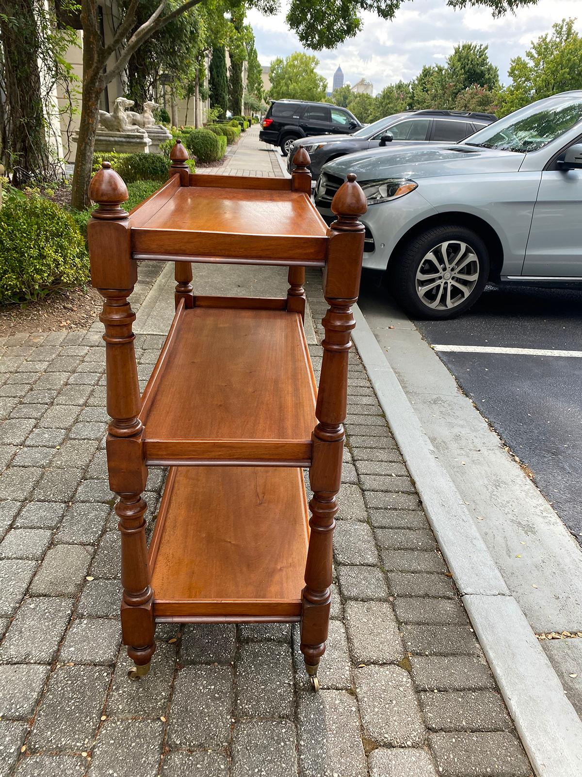 Wood 19th Century English Regency Style Mahogany Trolley / Étagère