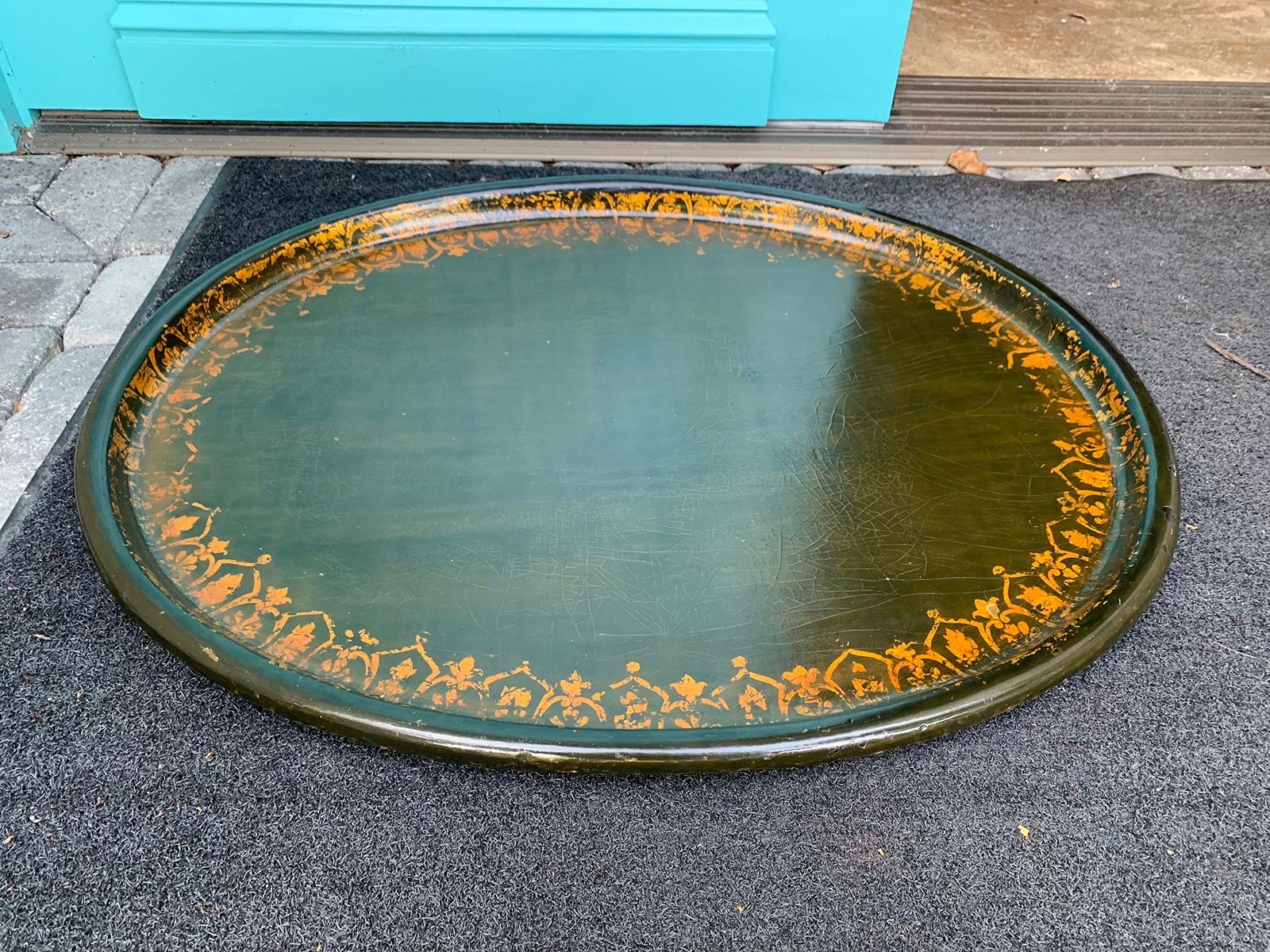 19th Century English Regency Style Papier-mâché Tray 2