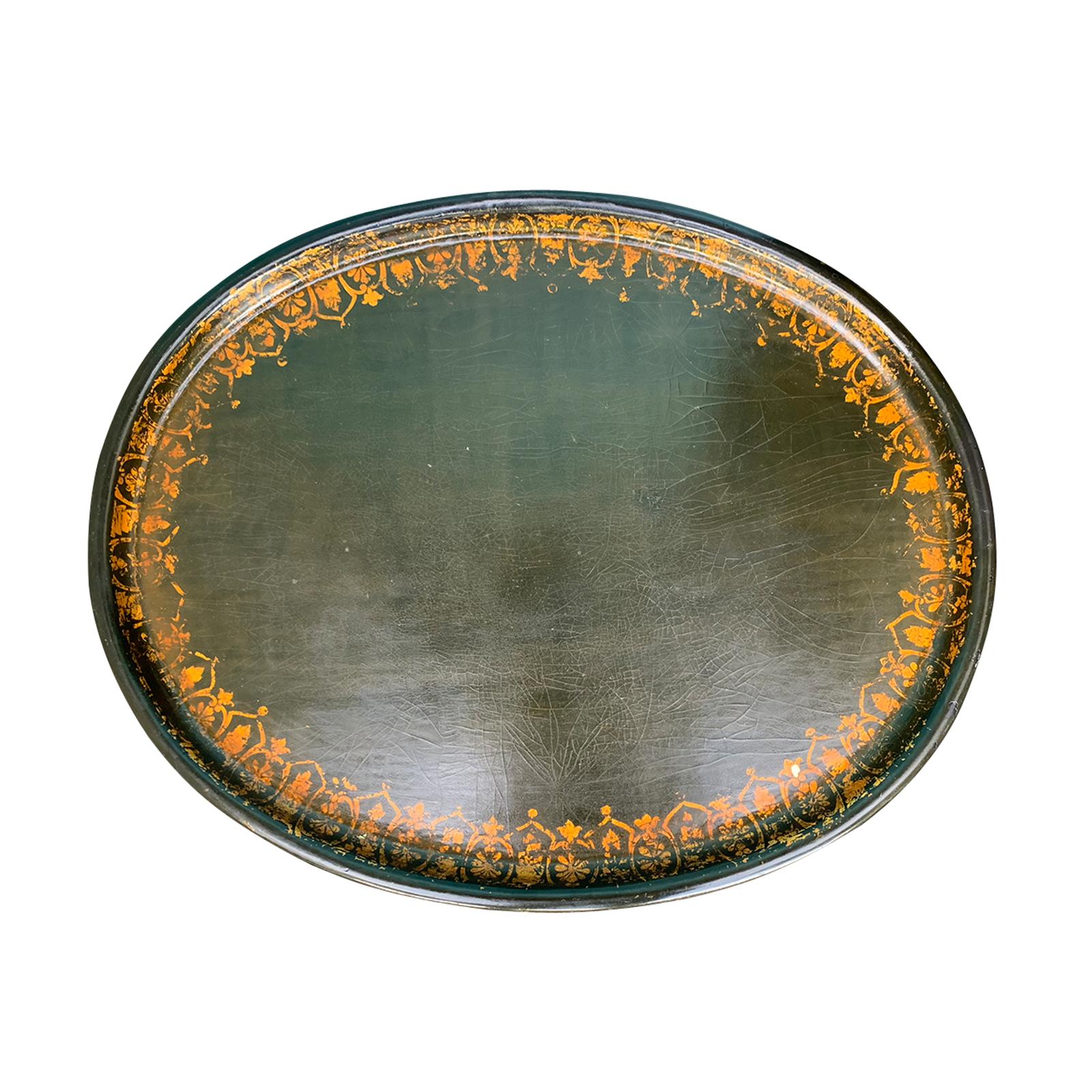 19th Century English Regency Style Papier-mâché Tray