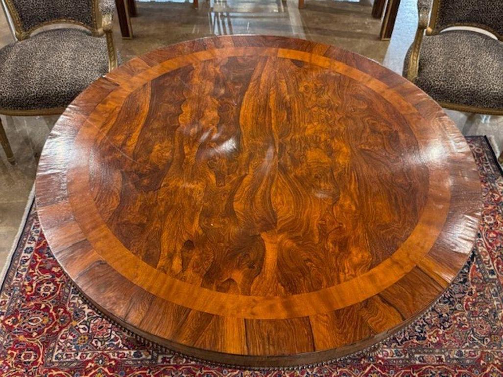 19th Century English Regency Style Rosewood Center Table im Zustand „Gut“ im Angebot in Dallas, TX