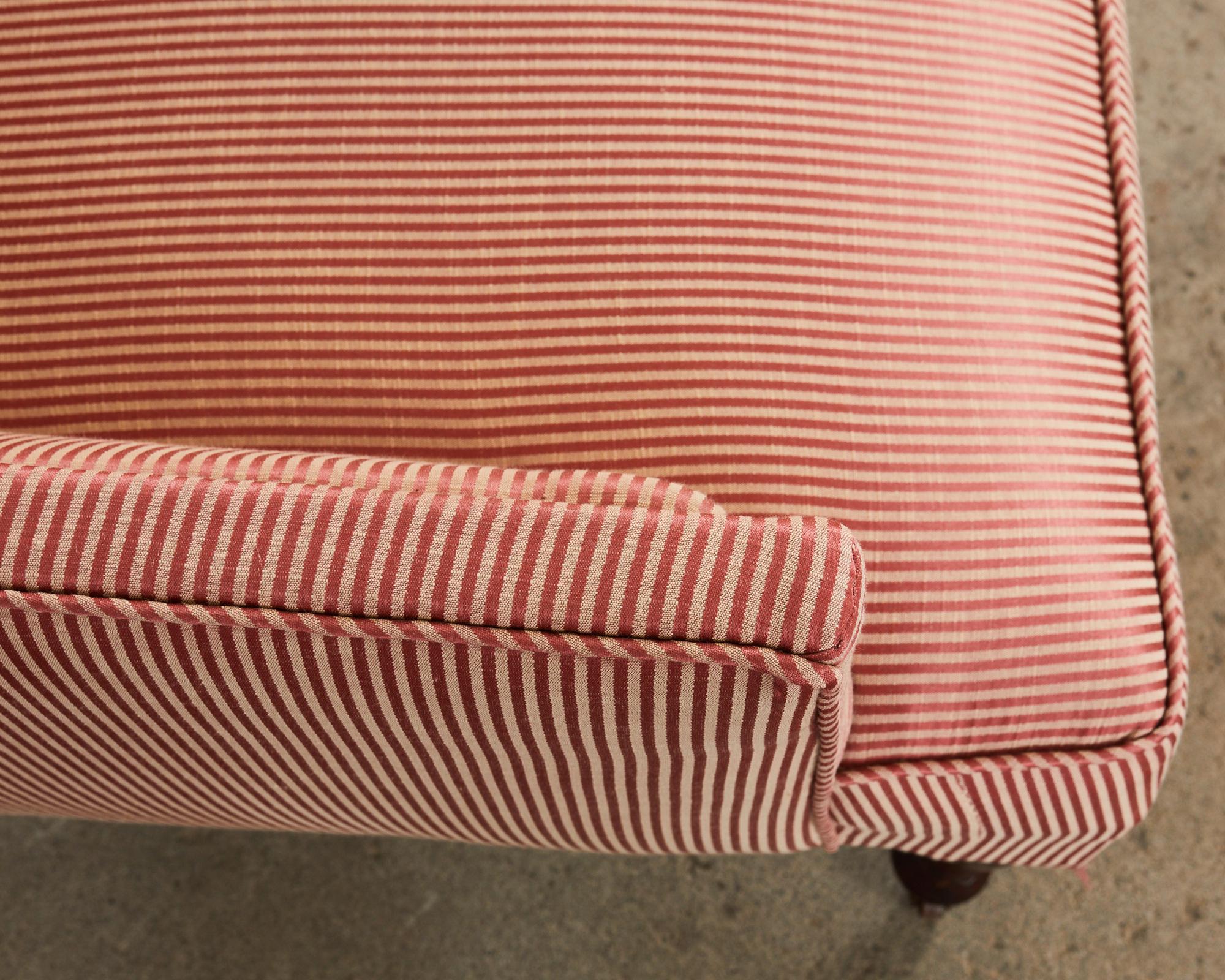 19. Jahrhundert Englisch Regency-Stil gepolstert Mahagoni Sofa Settee 4