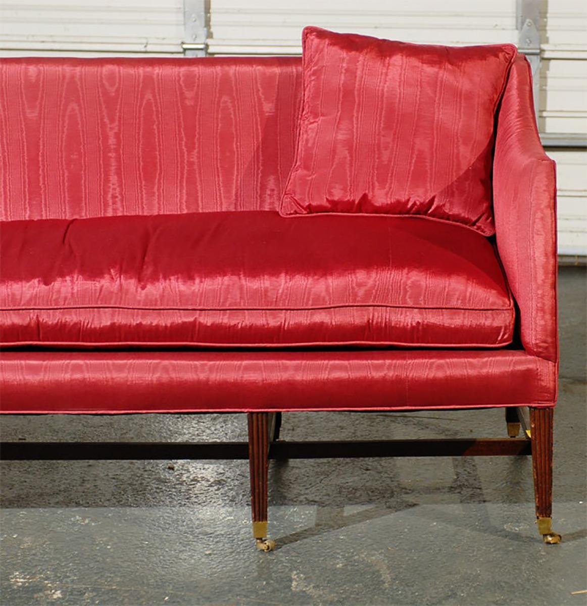 Upholstery 19th Century English Regency Style Upholstered Settee, circa 1820 For Sale