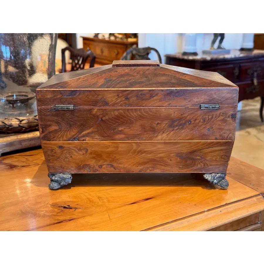 19th Century English Regency Tea Caddy For Sale 1