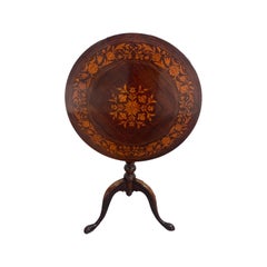 19th Century English Regency Tilt Top Tea Table