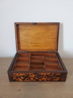 19th Century English Regency Tortoiseshell Decorative Box
