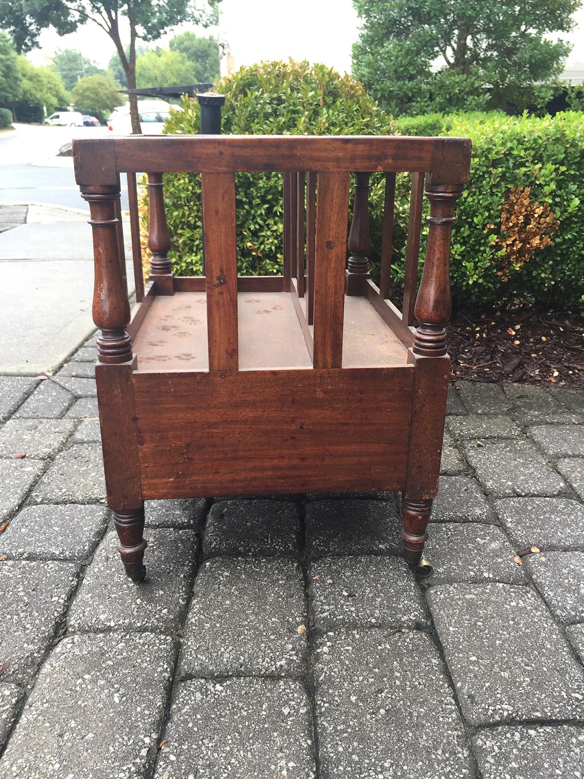 19th Century English Regency Wood Canterbury, circa 1820 1