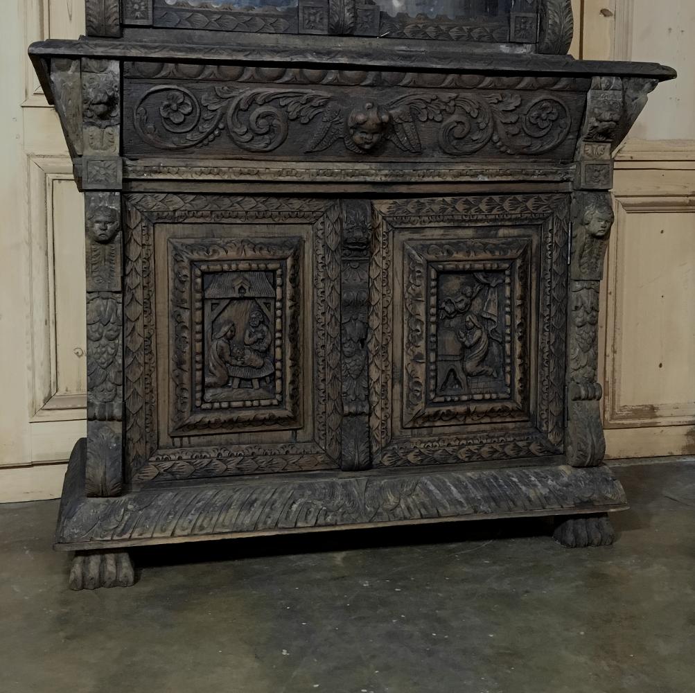 19th Century English Renaissance Bookcase In Good Condition In Dallas, TX