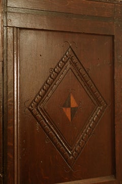 19th Century English Renaissance Style Carved Oak Three Fold Screen