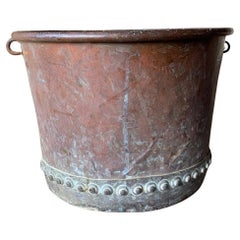 19th Century English Riveted Copper Planter