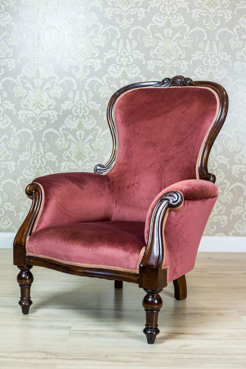 British 19th Century English Rosewood Armchair