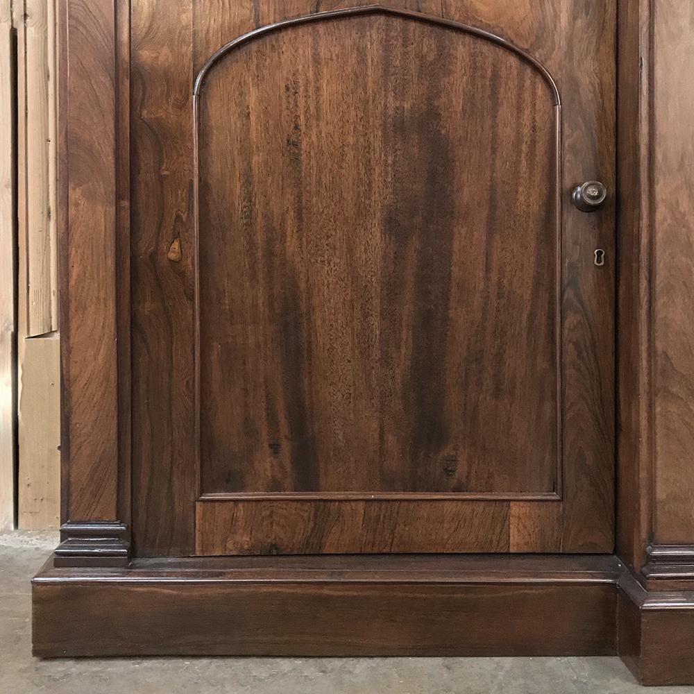 19th Century English Rosewood Bookcase, Very Shallow 2