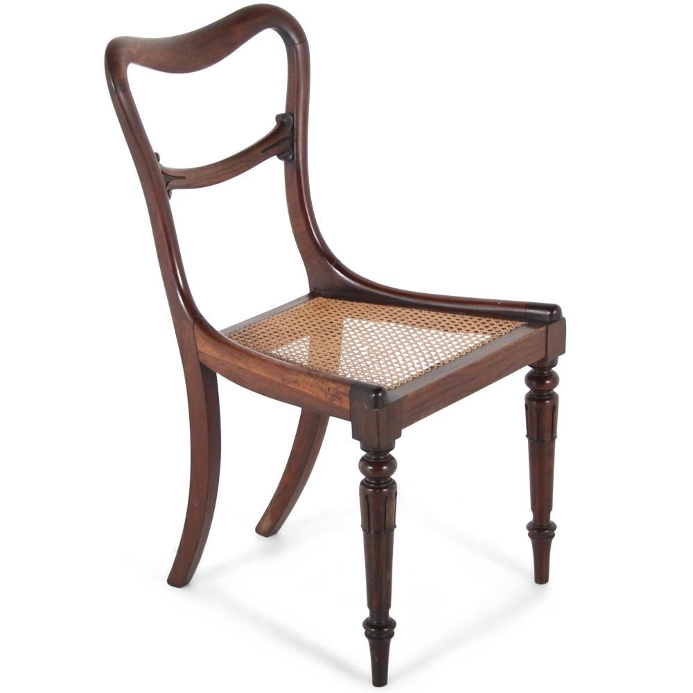 Victorian 19th Century English Rosewood Dining Chairs