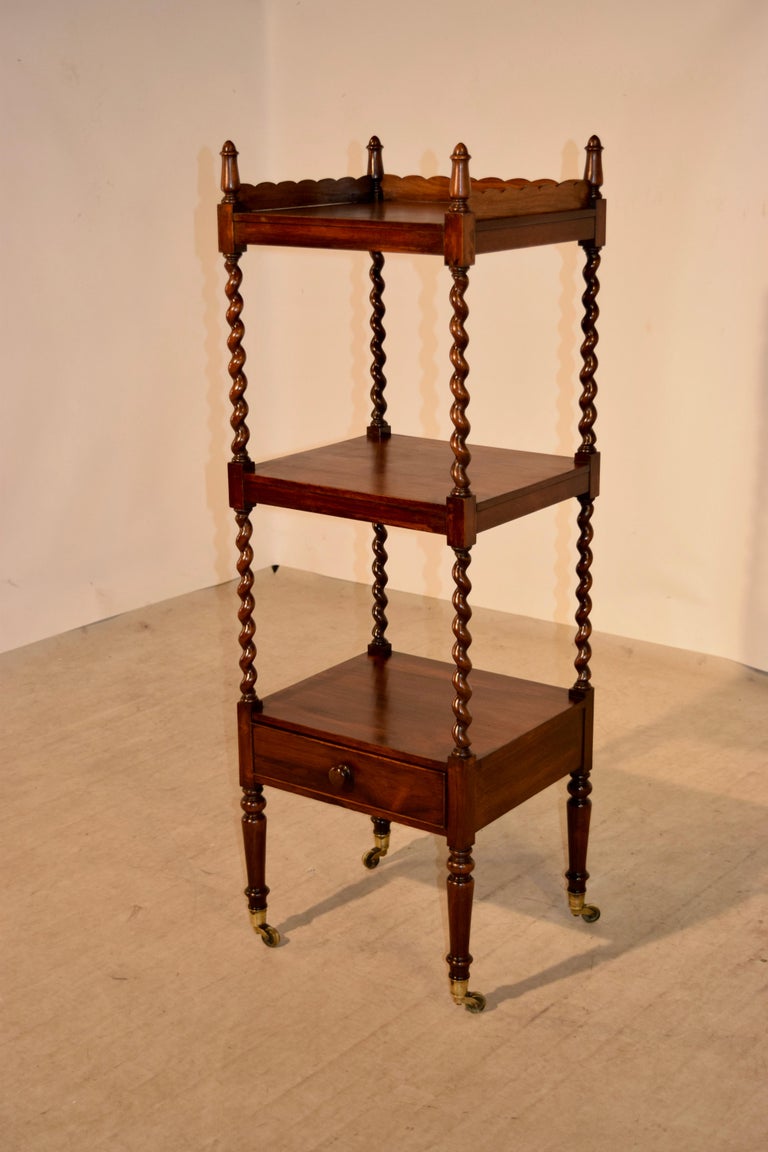 19th Century English Rosewood Étagère For Sale at 1stDibs