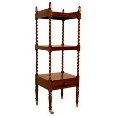 etageres in english 19th Century English Rosewood Étagère