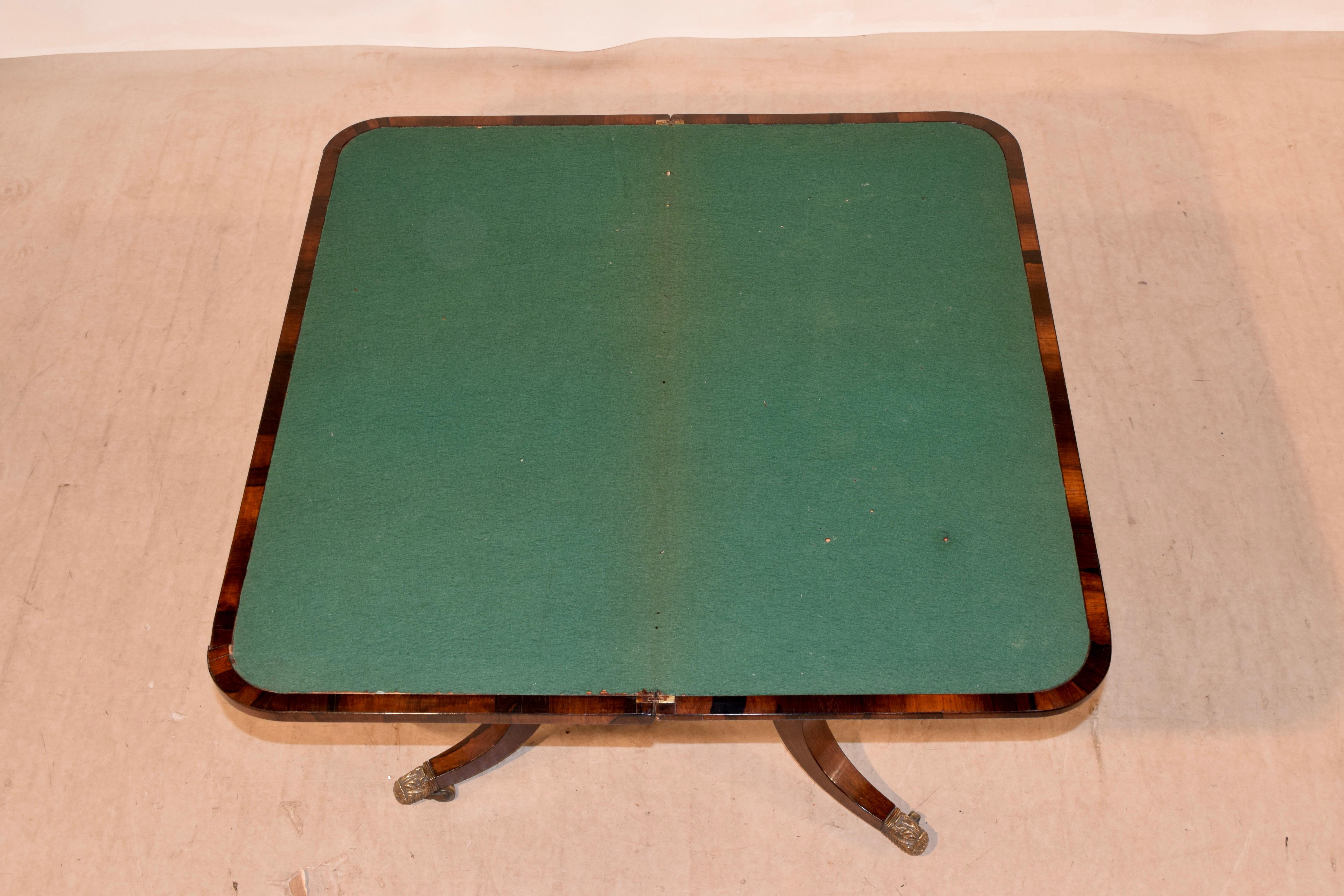 Englischer Palisander-Spieltisch aus dem 19. Jahrhundert im Angebot 3